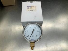 52378284 Wika 612.20 4 Inch Gauge 0-25 Kpa 1/4 Npt Lower Mount