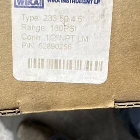 52890256 Wika Insight 5 In 160 Psi Pressure Gauge 1/2 Bottom Mount Mpn