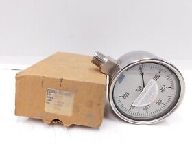 50823922 Wika 600 Kpa Process Pressure Guage Liquid Filled Stainless Steel 4.5inch Face