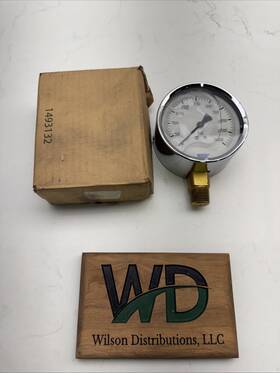 72822 Wika Pressure Gauge 0-5000 Psi 1/2 Inch Npt Brass Heavy