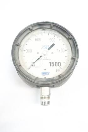 8100izzi Wika Xsel Pressure Gauge 4-1/2in 0-1500psi 1/2in Npt