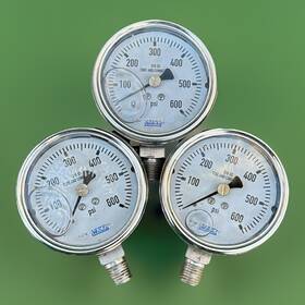 81017309 Wika Lot Of 3 0-600 Psi New Open Box Stainless Steel