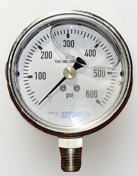 8101tf1z Wika 4 Inch Liquid Filled Gauge 600psi Pressure Oilfield Plumbing
