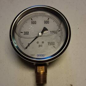 8102hjci Wika Pressure Gauge 1500 Psi Bottom Mount Model Air Meter
