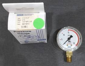 8611017 Wika New Instrument 30 Psi Pressure Gauge 2 Inch Dial Type 111.11 Item #8611017