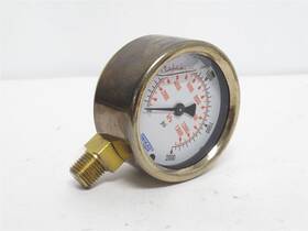 9455906 Wika 243860 New-no Box Liquid Filled Brass Pressure Gauge 0-2000psi