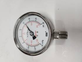 9694956 Wika 30/30 Vacuum Gauge 4 Inch Face 1/2 Npt