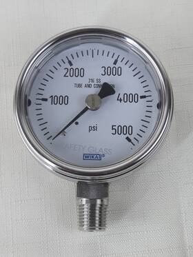 9745033 Wika Industrial Pressure Gauge Dry-filled Stainless Steel 316l Wetter