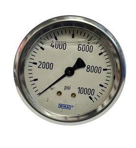 9767282 Wika Instruments Corporation Pressure Gauge 0-10000 Psi Ss Cbm Liq Fille