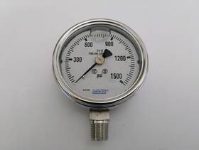 9831962 Wika Industrial Pressure Gauge 1500 Psi Liquid-filled 316 Stainless Steel