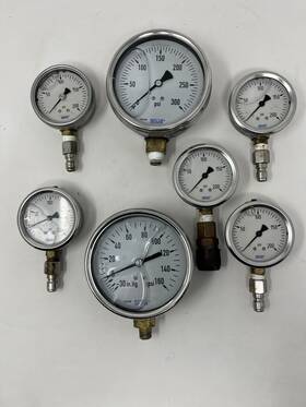 7-pressure Wika 9832381 Gauges 2-4 Inch Dial 0to160 Psi 1/4 Thread 5-2.5
