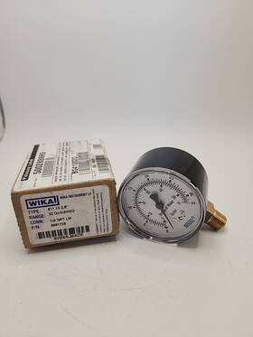 0-55in-h2o Wika 9851739 Pressure Gauge 2-1/2in 1/4in Npt