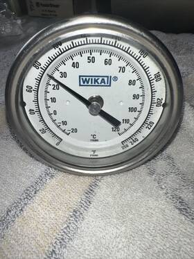 Mbm-t4 Wika Instruments 0/120 Psi Pressure Gauge 3 Inch Face