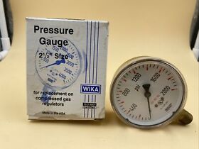 8610959 Wika Type 111.11 Pressure Gauge 0 To 2000 Psi 2.5inch Pn 1/4 Inch Npt