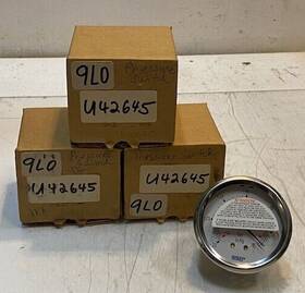 U42645 Wika 3 Quantity Of 0-30 Inhg Air Pressure Vacuum Gauges 9lo