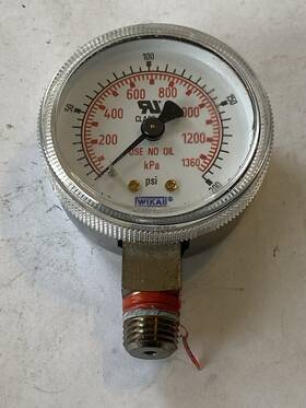 Wo00136873 Wika Pressure Gauge 200 Psi Liquid Filled 2.25 Inch