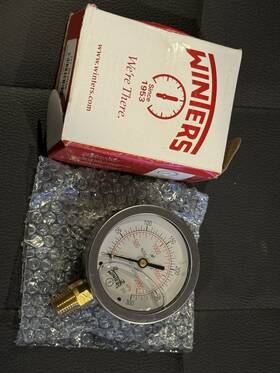 Pfq807lf Winters 20jn48 New Pressure Liquid Fill Gauge 0-2000psi 1/4 Inch Npt Male