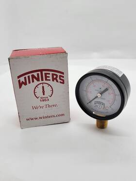 36tv59 Winters Pressure Gauge Lead-free 2 Inch Dial 0-15psi 1/4 Npt Male Brass