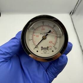 Winters 628311236545 Pfq Series Stainless Steel Single Scale Liquid Filled Pressure Gauge
