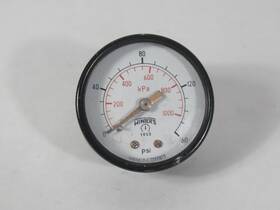 E1408 Winters Presure Gauge 0-160psi 2 Inch Diameter 1/8 Npt Used