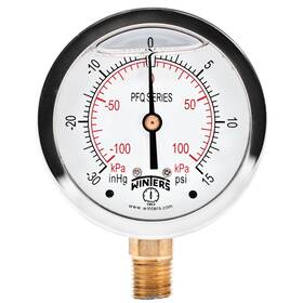 Winters Instruments 628311234909 2-1/2 Inch Dial Size Liquid Filled Industrial Pressure Gauge Brass Inte