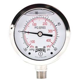 Winters Instruments 628311235449 2-1/2 Inch Dial Size Liquid Filled Industrial Pressure Gauge Stainless Ste