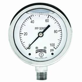 Pfp824r1 Winters Instruments Pfp Series Premium Stainless Steel 304 Single Scale Liquid Filled Pre
