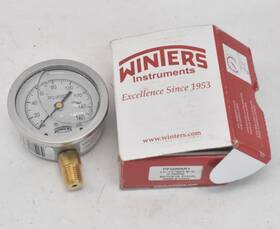 Pfq81lf Winters Instruments Pfq85r1 Pressure Gauge 2-1/2 Inch Dia Liquid Filled Genuine Oem