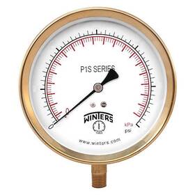 P1s565 Winters Panel-mount Pressure Gauge To 160 Psi 1/4 In Mnpt