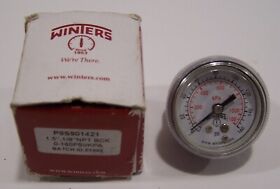 P9s901421 Winters Pressure Gauge 1/8inch Npt Bck 0/160 Psi Kpa New