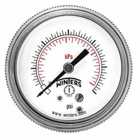 P9s901461 Winters Process Pressure Gauge To 300 Psi 3 1/2 In Dial 1/4