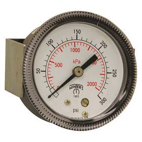 P9u901411uc Winters Panel-mount Pressure Gauge To 300 Psi 2 In 1/4 Npt Center Back
