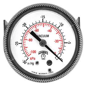P9u901424uc Winters Vacuum Gauge 2 Inch Dial Size Black