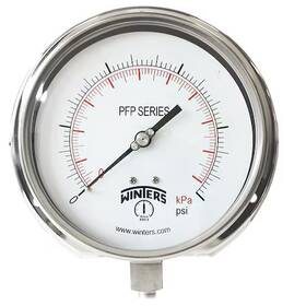 Pfp1053-dry Winters Industrial Compound Gauge 30 To 60 Psi 6 In Dial