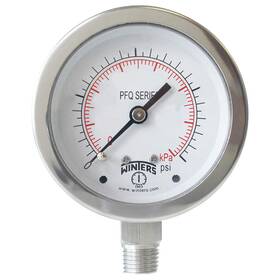 Pfq126-dry Winters Pressure Gauge 2-1/2 Inch Dial Size Silver 491f35