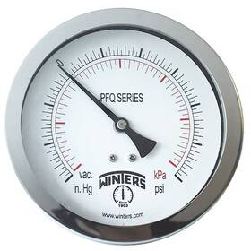 Pfq1554-dry Winters Industrial Pressure Gauge To 2 000 Psi 4 In Dial