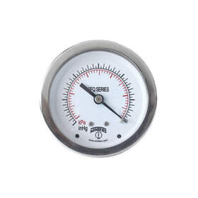 Pfq177-dry Winters Pressure Gauge 2-1/2 Dial Size Silver