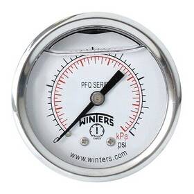 Pfq2201 Winters Pressure Gauge To 1000 Psi 1/4 In Mnpt