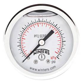 Pfq2434-dry-2ff Winters Pressure Gauge 2 Inch Dial Size Silver 491f70