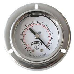 Pfq2436-dry-2ff Winters Pressure Gauge 2 Inch Dial Size Silver 491g17