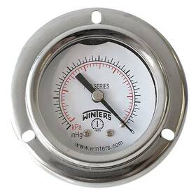 Pfq2437-dry-2ff Winters Panel-mount Pressure Gauge To 100 Psi 2 In Dial