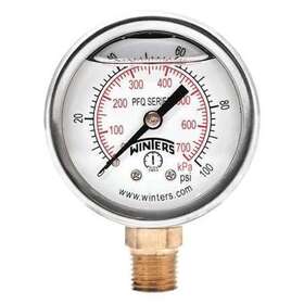 Pfq2463 Winters 2 Inch X 1/4 /- 1.5% To 100 Psi/kpa Pressure Gauge