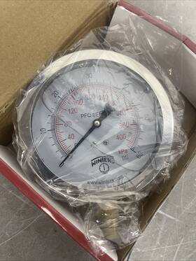Pfq710 Winters Pressure Gauge 4 In Dial To 60 Psi 1/4