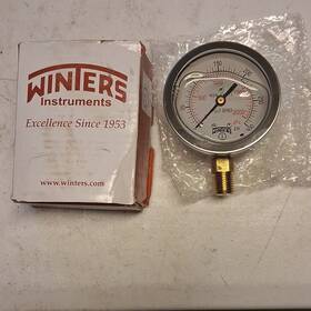 Pfq8c7lf Winters Nib Pfq-lf 2.5 Inch Lead-free Liquid Filled Pressure Gauge 0-300 Psi Nsf