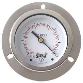 Pfq901-dry-25ff Winters Pressure Gauge 2-1/2 Inch Dial Size Silver