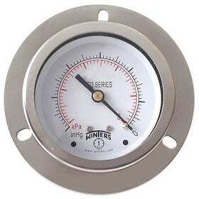 Pfq903-dry-25ff Winters Panel-mount Pressure Gauge To 60 Psi 1/4 In Mnpt