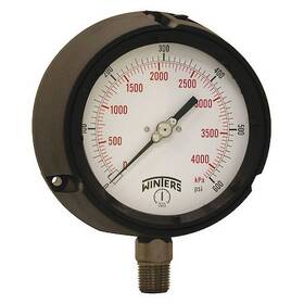 Ppc5069g-sg45 Winters Process Pressure Gauge To 600 Psi 4 1/2 In Dial