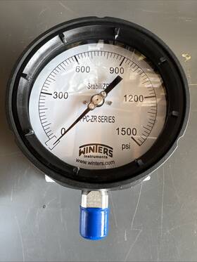 Ppc5071zrr1 Winters Ppc-zr Series Pressure Gauge Ss 4.5 Inch 1/2 Npt Btm 1500psi P01525
