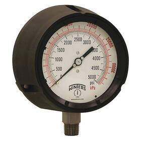 Ppc5074g-sg45 Winters Process Pressure Gauge To 5000 Psi 1/2 In Mnpt