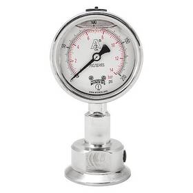 Psq15806 Winters Pressure Gauge To 200 Psi 1 1/2 In Triclamp